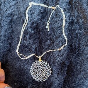 Kenneth Cole Silver Pendant Necklace